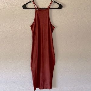 Burgundy body dress